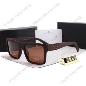 Tasarımcı Gözlükleri Yeni Polarize 2283 Ters Üçgen Kare Moda Sürücü Güneş Gözlüğü Trendi Gözlükleri Büyük Çerçeve
