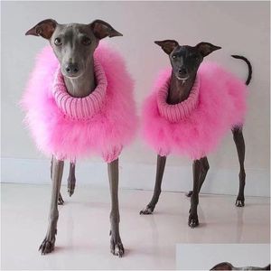 Dog Apparel Colorf Puppy Clothes Designer Small Cat Luxury Sweater Schnauzer Yorkie Poodle Fur Coat Ps2070 Drop Delivery Home Garden P Dhs85