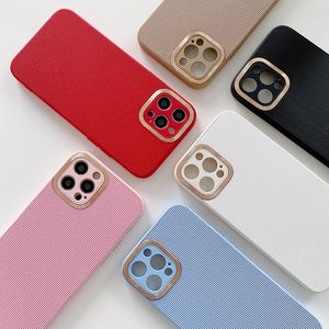 Fashion Phone Cases for iPhone 14 13 12 11 pro max 11Pro 12Pro 13pro 13promax X XR XS XSMAX case PU leather shell designer With metal frame for Camera len
