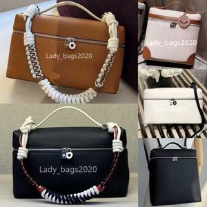 Loro L27 Panda Bag Backpack LP LP19 Designer Handbag Luxury Lunch Box Bag Genuine Leather Uno Elegant EP Woven Rope Shoulder Crossbody Bags