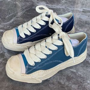 TOP Maison Mihara Yasuhiro MMY Scarpe disciolte Scarpe di tela con sorriso aperto Scarpe casual da lavaggio indossate da uomo e da donna Scarpe da tavola vintage con suola spessa