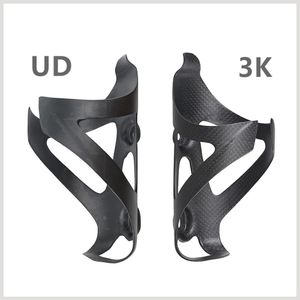 Vattenflaskor Burar Full kolfibercykel UD3K Bottle Cage MTB Road Bike Holder Ultra Light Cycle Equipment Mattelight 230907