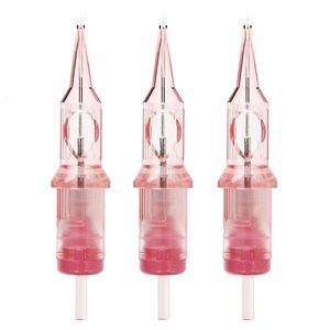 Tattoo Needles Premium Quality Pink VIPER PMU Tattoo Cartridge Needle Super Sharp Durable Consistent 20pcsBox Permanent Makeup Car 230907