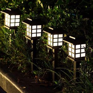 ソーラーパワーアウトドアコートヤードガーデンランプ、小さな宮殿ランプ、ハウスランプ、庭の風景装飾芝生ランプ