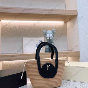 Saco de compras tecido de luxo feminino ys bolsa de ombro nova cesta de mão de pele high-end grande capacidade tote de praia