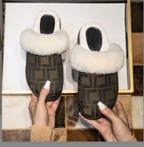 Designers Slippers Slides Sandals Girl Flip Flop Slipper winter Slide Women Ladies Wool Fur Fluffy Furry Warm Letters Comfortable Fuzzy size36-42 P996