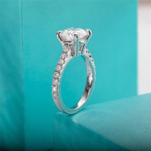 클러스터 반지 anujewel 3ct d 컬러 Moissante 다이아몬드 약혼 웨딩 링 18K 금 포도 여성 전체 220921258R