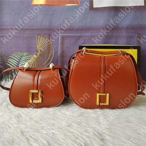Genuine Leather Crossbody Bag For Women C Mon Luxury Cross Body Bags Canvas Shoulder Bags Gold Buckle Hasp Handbag 2 Sizes