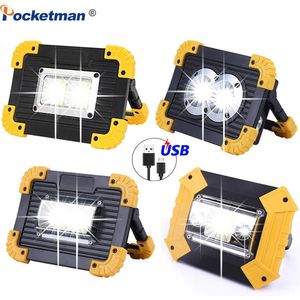 Led Portable Spotlight 6000lm Super Bright Led Work Light Rechargeable for Outdoor Camping Lampe by 18650289S