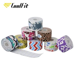 Ginocchiere per gomiti CoolFit Stampa elastica Nastro muscolare sportivo colorato Cotone Fisioterapia Calcio atletico Sollievo dal dolore articolare Kinesiologia 230907