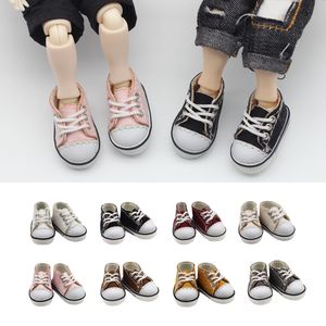 Dodrs OB11 Doll Canvas Sports Shoes Shoelces Shoelces Doll Accessories for Dod Mollys Obitsu 11 Holala GSC Ymy DDF 112BJD Dolls 230908