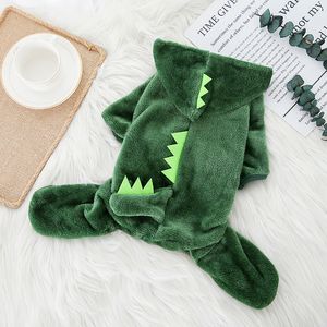 Cão vestuário roupas para animais de estimação cosplay gato quente dinossauro filhote de cachorro casaco grande hoodie 230907