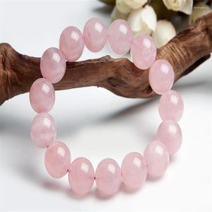 Strand 13mm 14mm 15mm 16mm Natural Quartz Crystal Stretch Bracelets For Women Just One Charm Round Beads Fashion Jewelry Bracelet