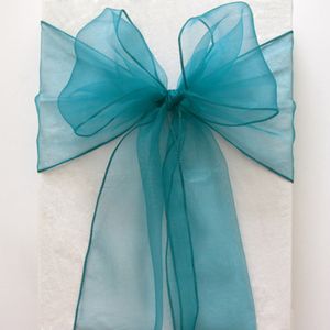 Telai 50 pezzi 100 pezzi Cintura per sedia da matrimonio Cravatte in organza di cristallo Nodi a fiocco per la decorazione di banchetti per eventi di feste 230907