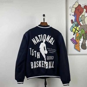 Nationella 75 basketjackor långärmad män designer jacka vår baseball mens coatsdxuv