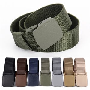 Cintura in nylon da uomo Cinture tattiche militari per esterni ad asciugatura rapida Stile militare Cinturon Cintura in tela di lusso ceinture tissu homme