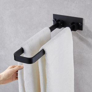 Wieszaki na ścienne ręczniki szafy na ręczniki Suszanie Organizatora Organizera wiszącego czarna myjka