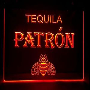 B132 Tequila Patron Pather Bar Pub Club 3D Znaki LED Neon Light Sign Decor Home Crafts273p