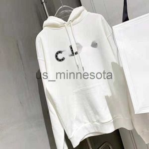 Mens Hoodies Sweatshirts Early Spring Sailin Black and White Checkerboard Printed Letter Hooded Sweater Mens and Womens Long Sleeve Pullover Hoodi J230908