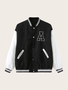 Harajuku Style Women's Oversized Bomber custom varsity jackets for Autumn/Winter Fashion - Loose Fit Baseball Uniform for Students and Couples (Style #230908)