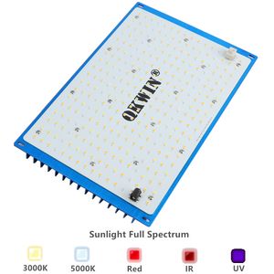 QKWIN 120W Quantum Board Led Grow Light Samsung 301B Dimmable LED 높은 PPFD 온실을위한 채소 블룸 모드로 조명이 텐트 실내 조명.