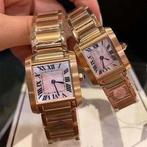 여자 시계 쿼츠 시계 남성 손목 시계 다이아몬드 커플 손목 시계 30mm 및 25mm 스테인레스 스틸 스트랩 디자인 283h