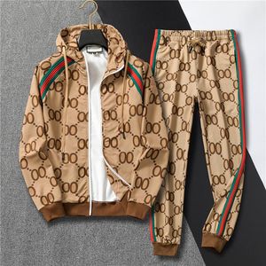 2024 New Men Tracksuit Sweat Swits Sports Suit Men Hoodies Jackets Tracksuits 조거 정장 재킷 바지 세트 남자 재킷 스포츠복 세트 M-3XL