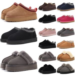 Austrália tazz chinelos tasman chinelo para homens mulheres plataforma designer slides pele slide preto castanha peludo inverno sapatos de neve mulheres ao ar livre tênis quentes