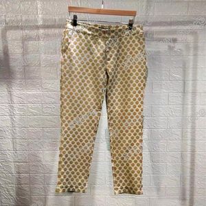 20SS France latest spring summer fashion Italy pant Golden brown Jacquard men women casual cotton Baseball triangle pants blue238r