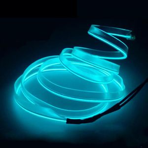 Andra interiörstillbehör Ambient Lamp RGB CAR LED Neon Cold Light Auto Atmosphere Refit Decoration Strips Shine USB Lighter DRI273U