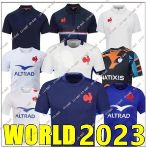 2023 FRANCE Rugby Jersey 23 24 Irlanda Rugby World Cup Scozia Sud Inghilterra meridionale Africana Fiji Tonga Samoa Australia a casa Africa alternativa Uomini per bambini Shirt rugby