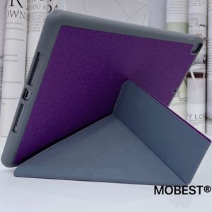 Mobest iPad Pro 12 9インチケーススマートカバーTri-Fold Magnet Back Protector Buckle Clip for iPad Pro12 9 4th Generation A2229