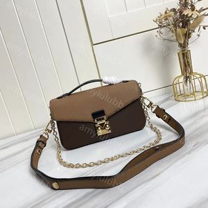 Tasarımcı Omuz Çantası Messenger Çanta Lüks Crossbody Bags Moda Metis El çantası Klasik Tasche Lady Sacoche Sacoche For Women Handbags Kabartmalı Gerçek Deri