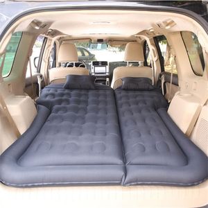Bil luft uppblåsbar rese madrass säng universal SUV Auto Sovplatta för baksätet Multi Funktionell soffa kudde utomhus camping 244D