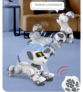 AI 로봇 스마트 장난감 로봇 개 RC/전기 강아지 장난감 개 걷기는 프로그래밍 된 스턴트 노래 댄싱 댄싱 Eilik Robot Pet Intelligenz Juguete Perro Robot Model Kit라고 불립니다.