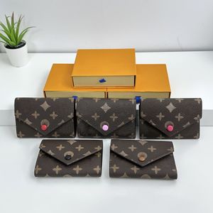 Top-Designer-Geldbörse für Herren und Damen, dreifach faltbare Geldbörse, klassische alte Blumen-Geldbörse im viktorianischen Stil, Kartenclip, Münzgeldbörse, Kartenhalter, lässige Clutch