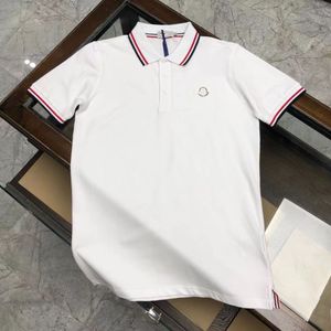 Mens Polos skjorta designer t skjortor korta polo man toppar med randiga halsar tshirts unisex streewears korta ärmar s-3xl