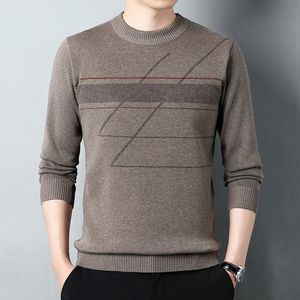 Men's Sweaters 2023 Kualitas Tinggi Merek Fashion Baru Rajutan Pullover Leher O Sweter Hitam untuk Pria Autum Musim Dingin Kasual Jumper Pakaian 230907