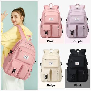 Sacos escolares Grande PC Schoolbag Mochila para High School Adolescente Meninas Estudante Universitário 14 15,6 Polegadas Notebook Laptop Backpack Book Bag Feminino 230907