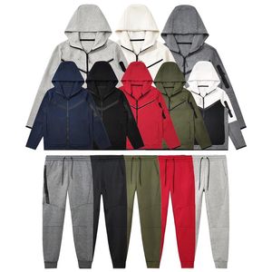 Tech Fleece Mens Survêtements épais Sports Sportswear Pantalons Sweats à capuche Techfleece Vestes Space Cotton Pantalons Femmes Bas Joggeurs 235u