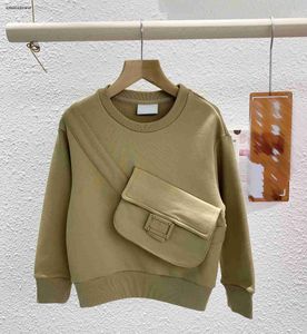 Детские толстовки, свитер, сумка через плечо с украшением, толстовки для мальчиков и девочек, размер 100-150 см, высококачественный детский пуловер, Sep01