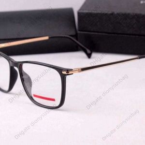 Designer occhiali da sole puda 1812 anello di gomma business quadrati con doppio colore miltra gamba di miopia maschile