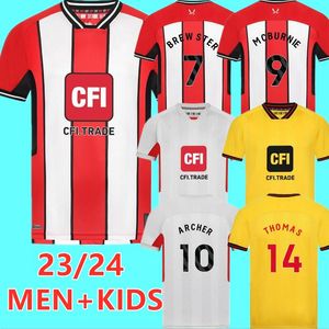 23 24 Sheffield Promotion Home Soccer Jerseys United Men Kids 2023 2024 Camisas de futebol 6656