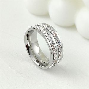 Titan Steel-band med hög kvalitet för män och kvinnor Alla hjärtans dag Fashion Diamond Jewelry Size 5-10278T