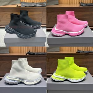 Дизайнерская обувь Эластичные носки Сапоги Speed Trainer Race Runners Кроссовки на платформе 3XL Мужчины Женщины Повседневные кроссовки с размером коробки 35-46