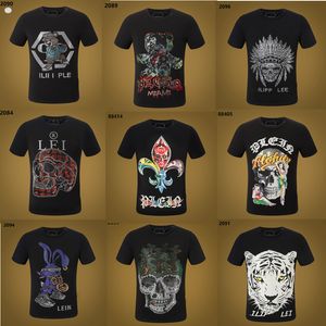 New Phillip Plain Men T-Shirt designer PP Skull Diamond t shirt Short sleeve Dollar Brown bear Brand O-Neck high Quality Skulls Paris T-Shirt PP polo shirt pq66