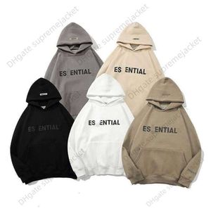 High Quality Increase Thickness Esential Hoodie for men Sweatshirt reflective letter women super fashion hip hop Street
