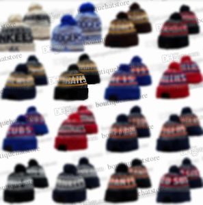 2023 Nya 32 Mix Colors Basball Beanies With Funny Pom Classic Fashion Baseball All Team Sport Sticked Hats A D SF SD Winter Wool Skullies