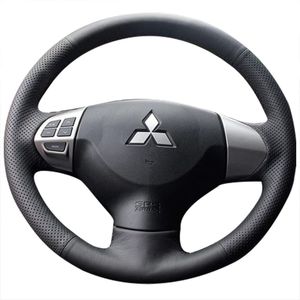 Suitable for Mitsubishi Wing Shin Jin Xuan Ou Lan De specialized leather hand sewn car steering wheel cover