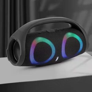Portable SERS High Tooth Ser Portable RGB Colorful Light Waterproof Wireless Subwoofer 360 Stereo Surround TWS FM Boombox 230908